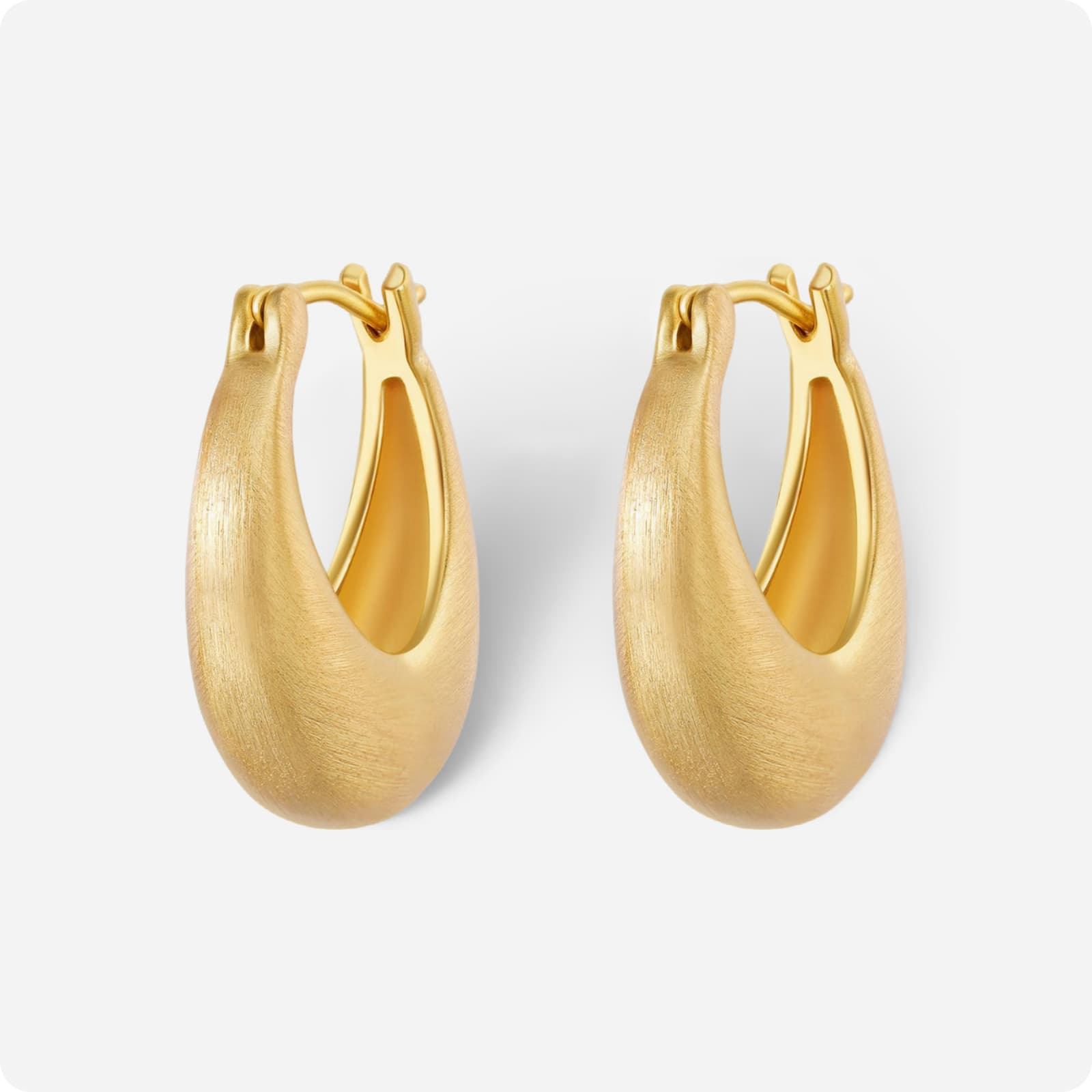 Lunar Trace Hoop Earrings - Voisson