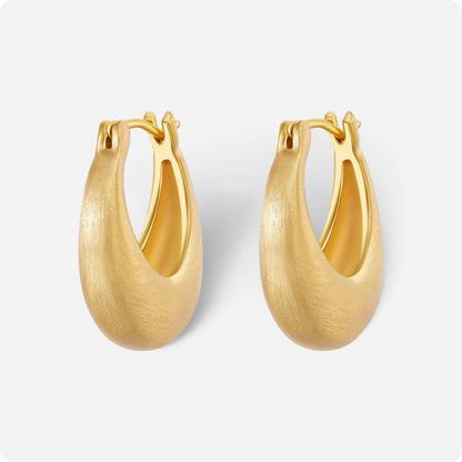 Lunar Trace Hoop Earrings - Voisson