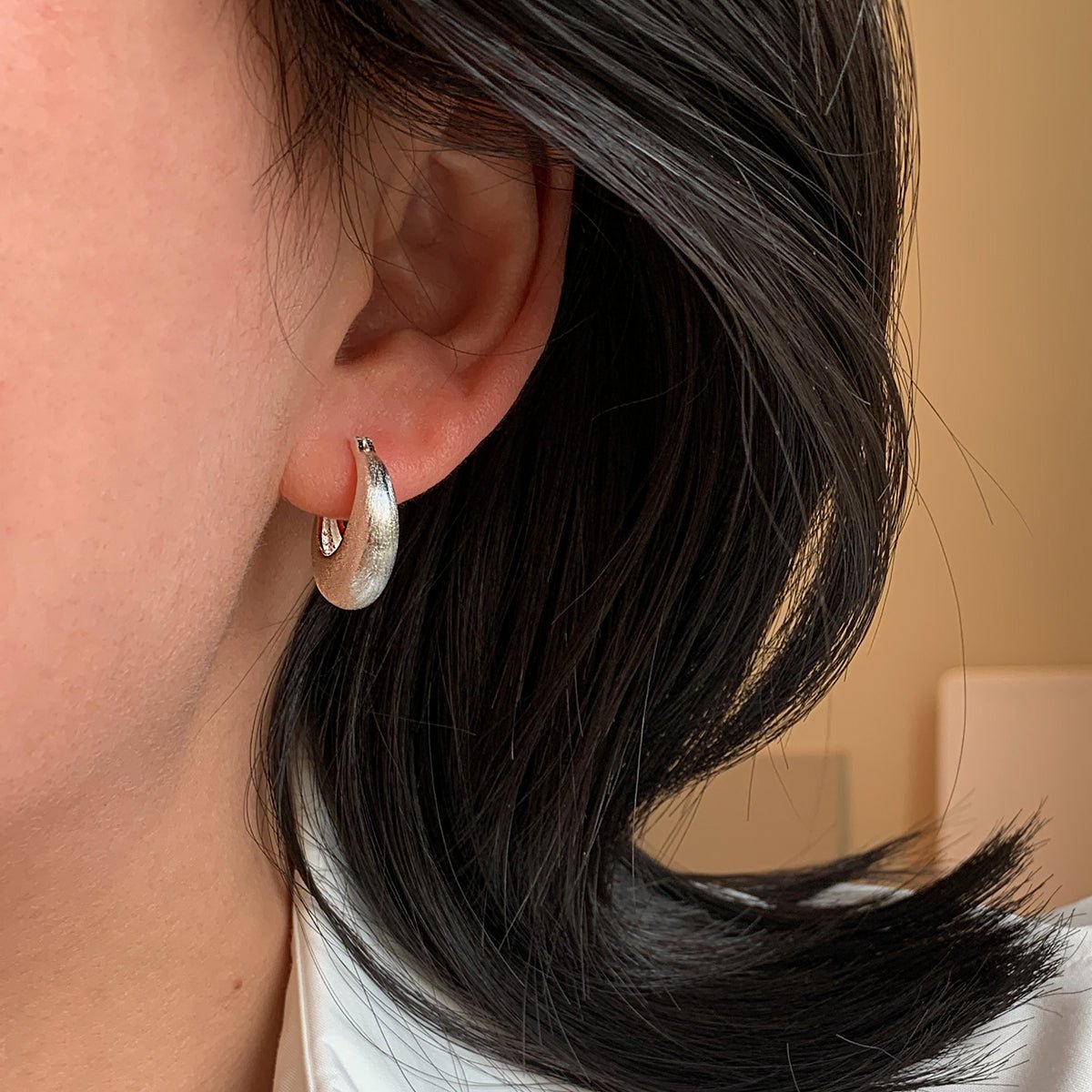 Lunar Trace Hoop Earrings - Voisson