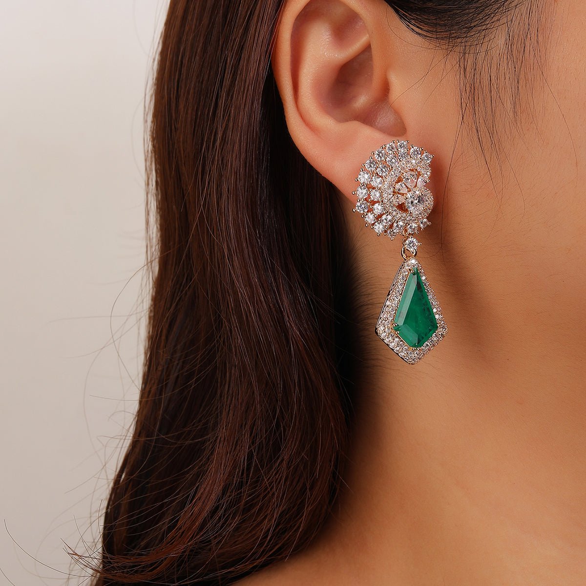 Luxe Facet Drop Earrings - Voisson