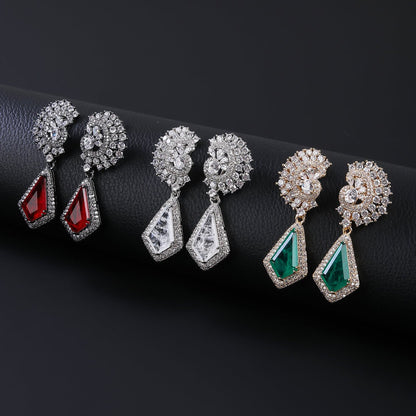 Luxe Facet Drop Earrings - Voisson