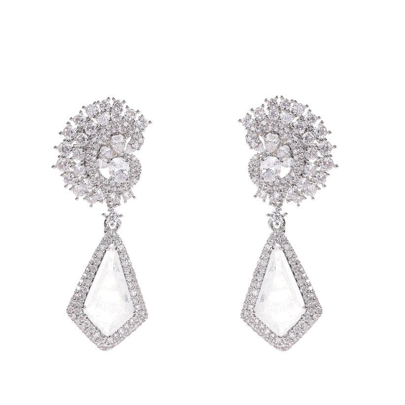 Luxe Facet Drop Earrings - Voisson