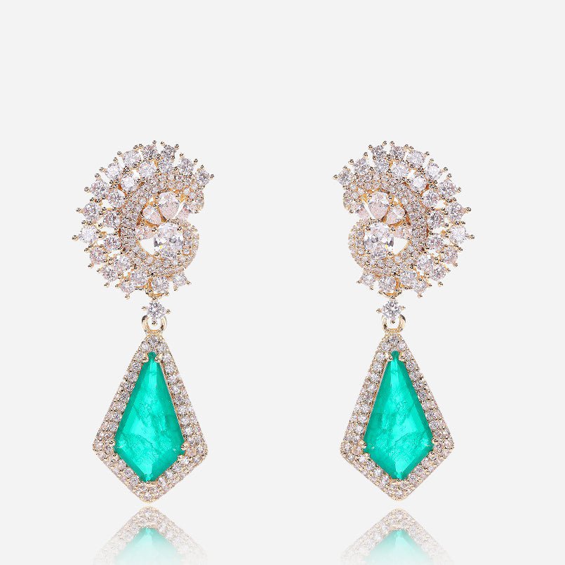 Luxe Facet Drop Earrings - Voisson