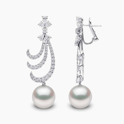 Luxe Lariat Pearl Earrings - Voisson