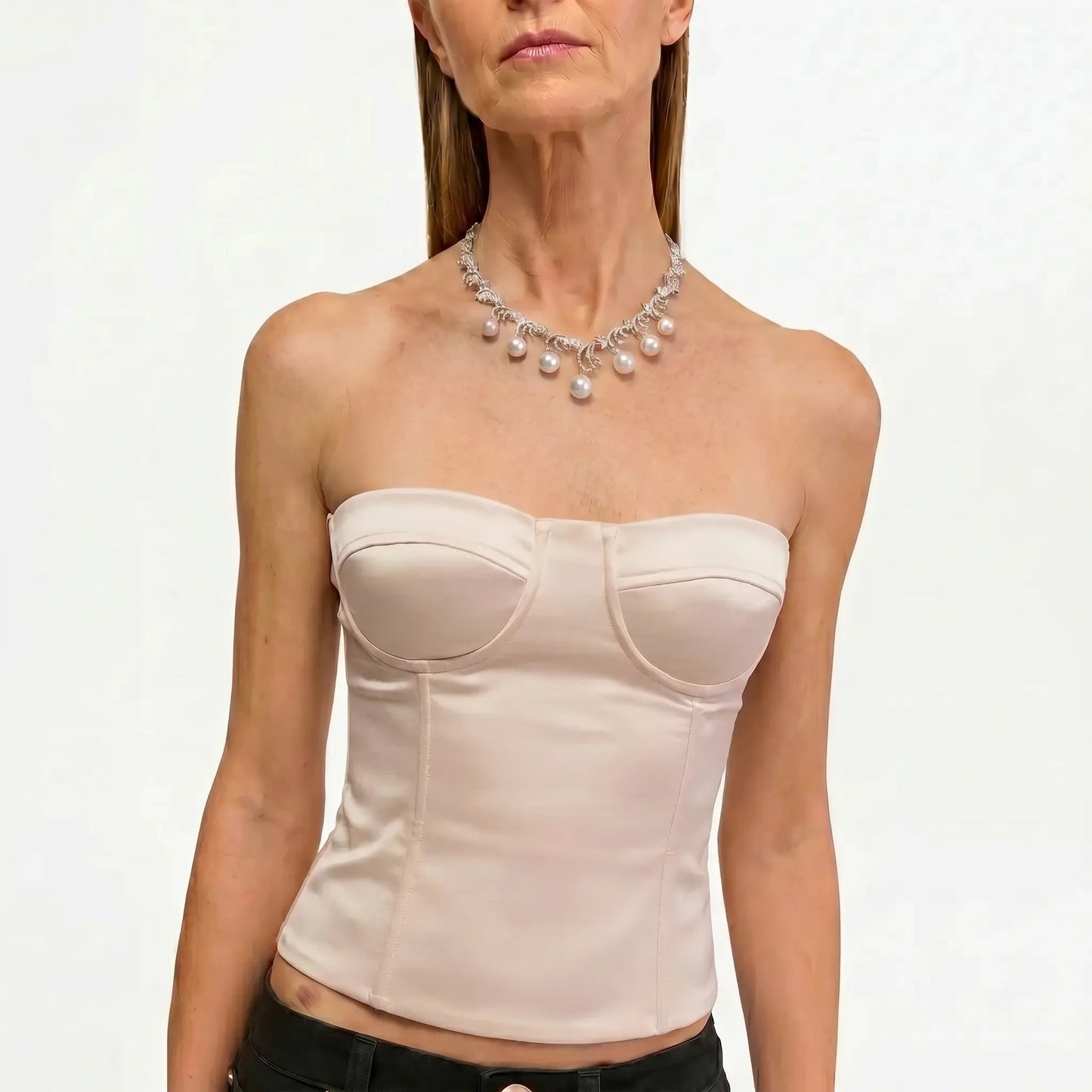 Luxe Lariat Pearl Necklace - Voisson