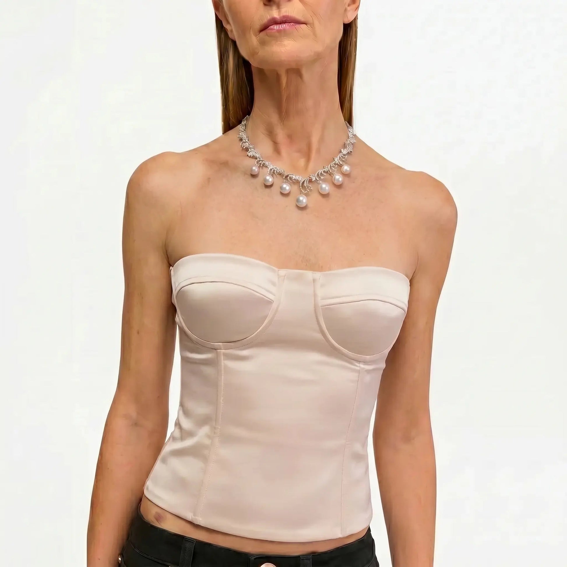 Luxe Lariat Pearl Necklace - Voisson