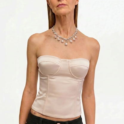 Luxe Lariat Pearl Necklace - Voisson
