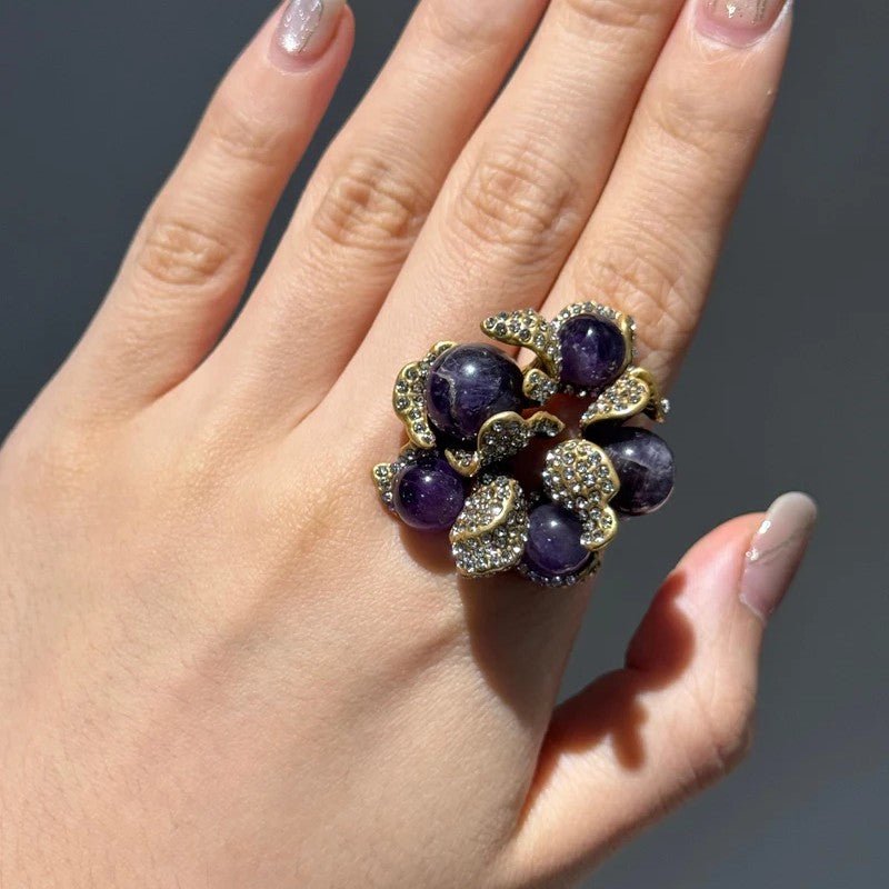 Luxe Pearl Bloom Ring - Voisson