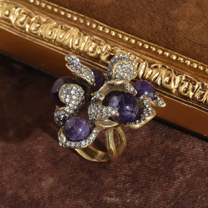 Luxe Pearl Bloom Ring - Voisson