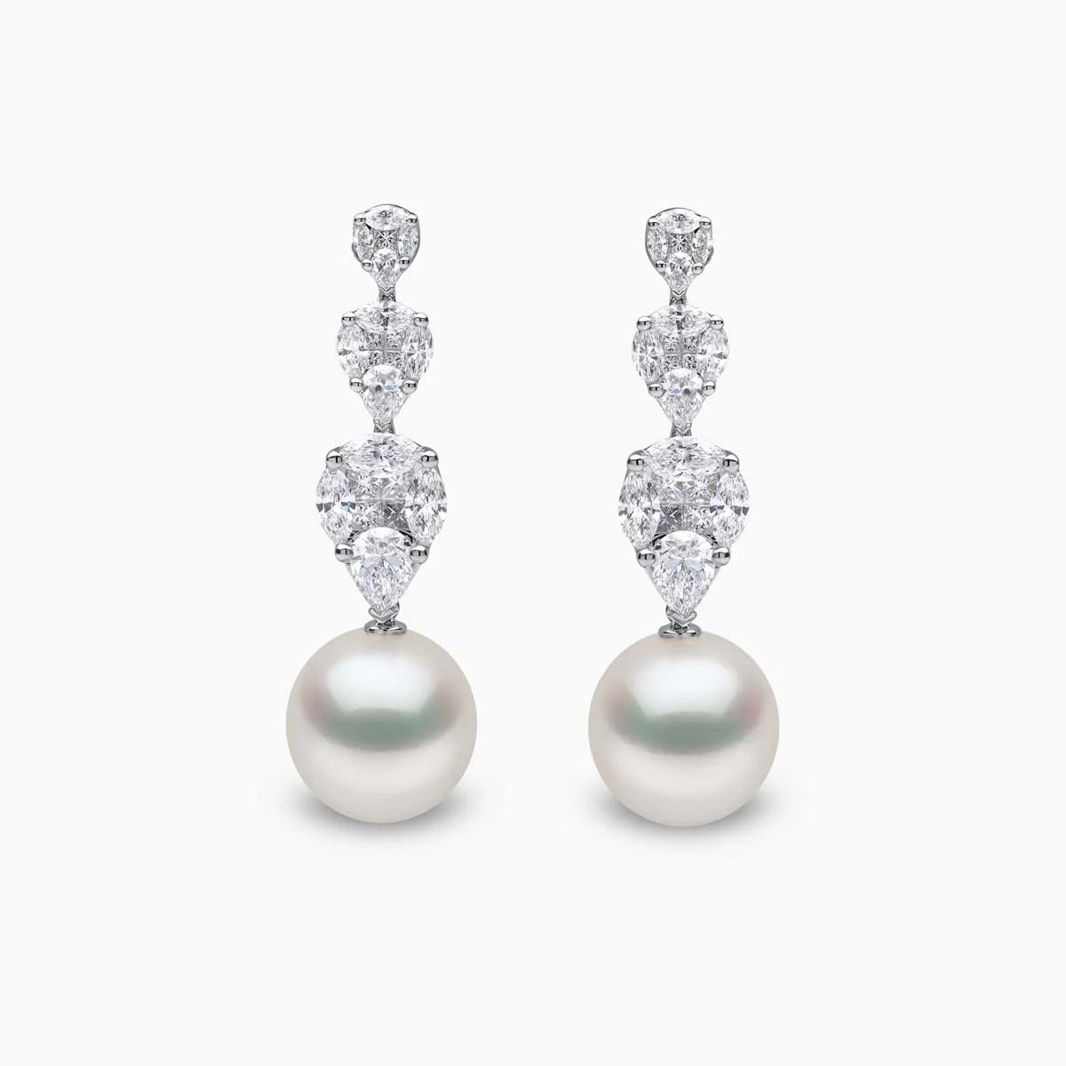 Luxe Solitaire Pearl Earrings - Voisson