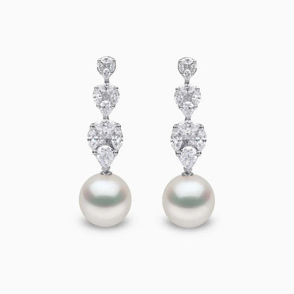 Luxe Solitaire Pearl Earrings - Voisson