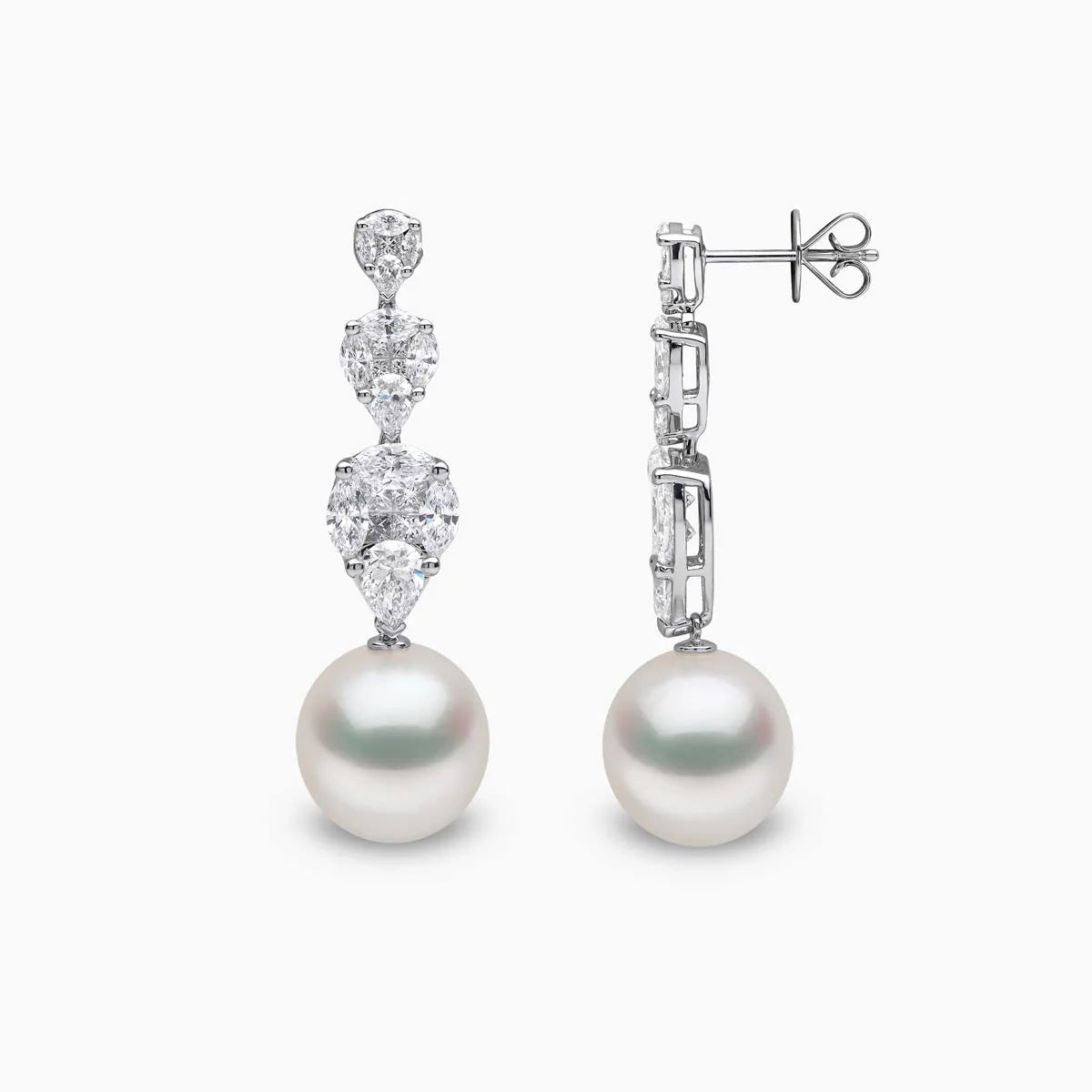 Luxe Solitaire Pearl Earrings - Voisson