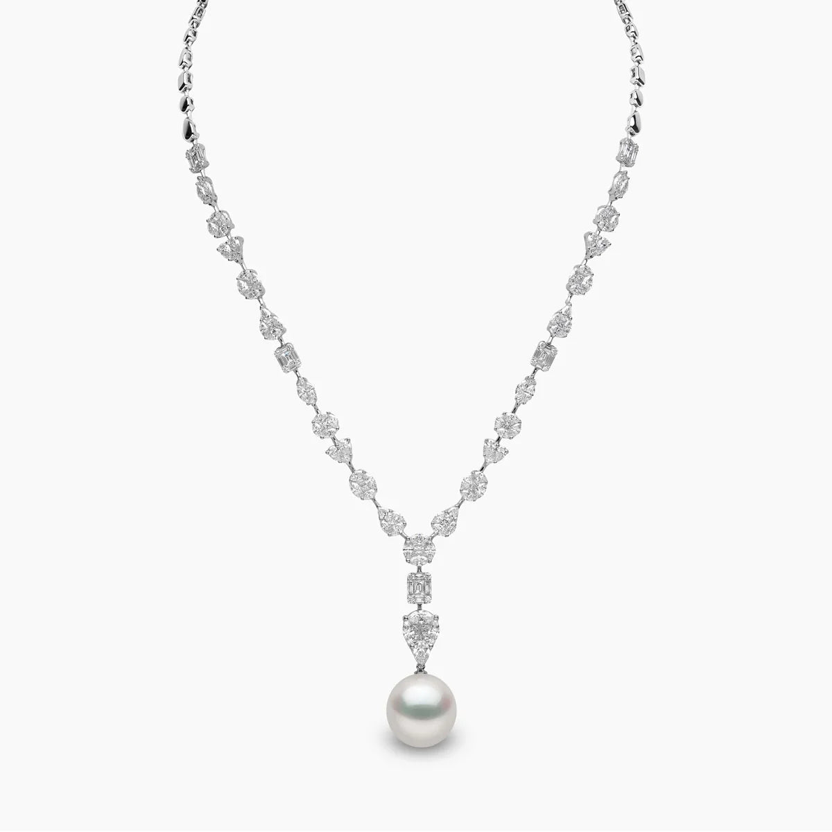 Luxe Solitaire Pearl Necklace - Voisson