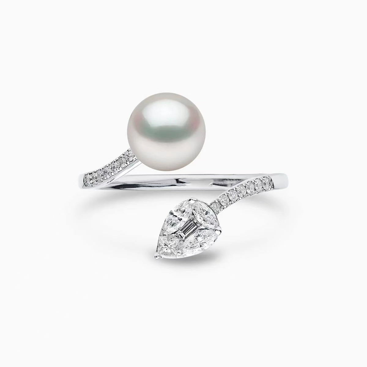 Luxe Solitaire Pearl Ring - Voisson