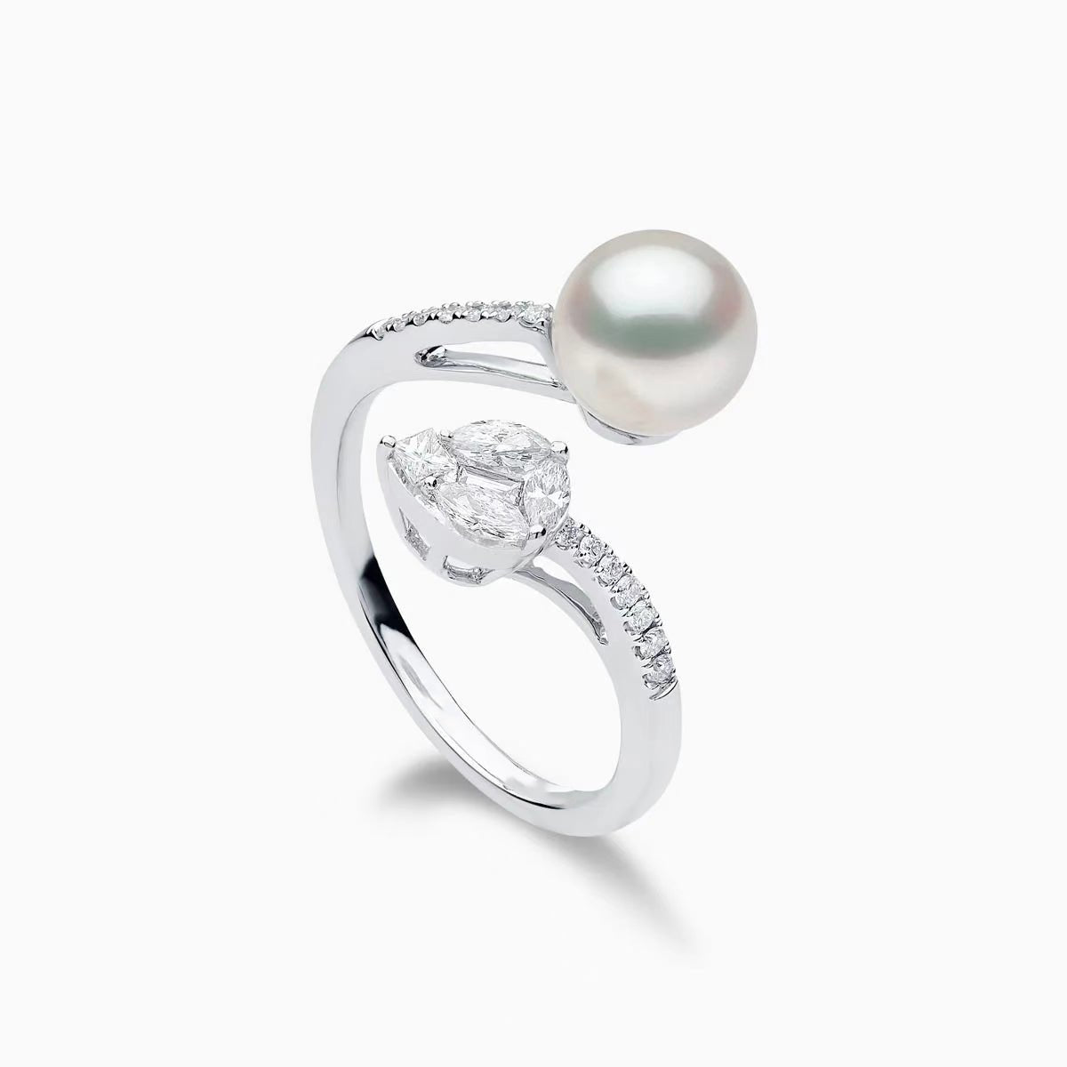 Luxe Solitaire Pearl Ring - Voisson