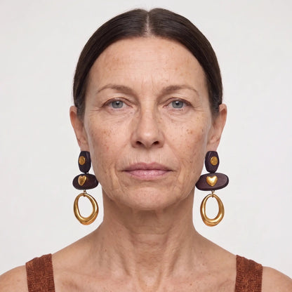 Luxe Timber Earrings - Voisson