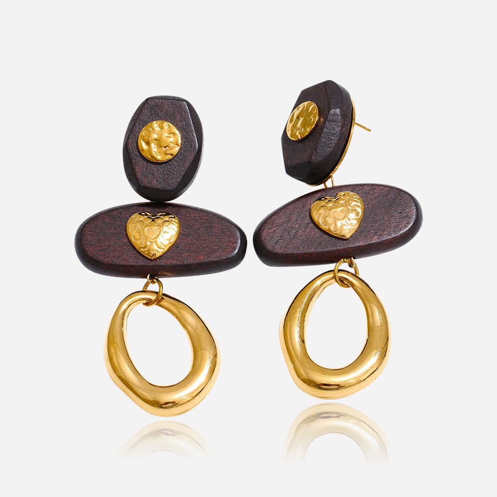Luxe Timber Earrings - Voisson