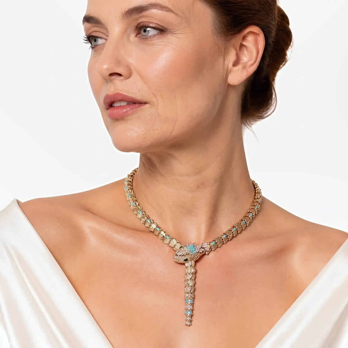 Majesty Serpent Crystal Necklace - Voisson