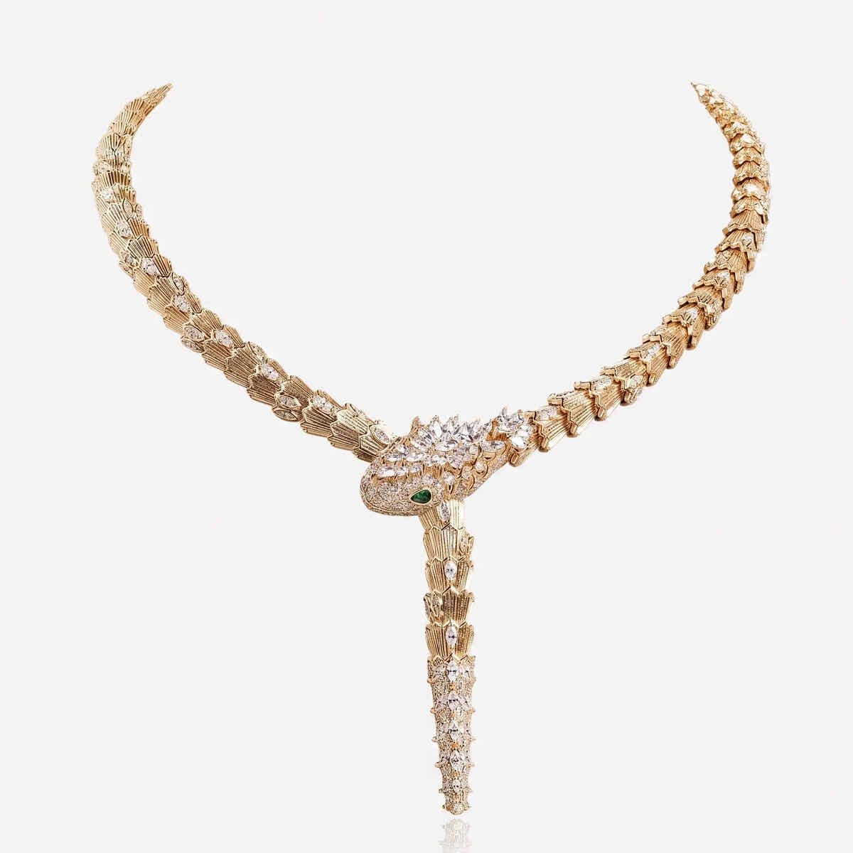 Majesty Serpent Crystal Necklace - Voisson