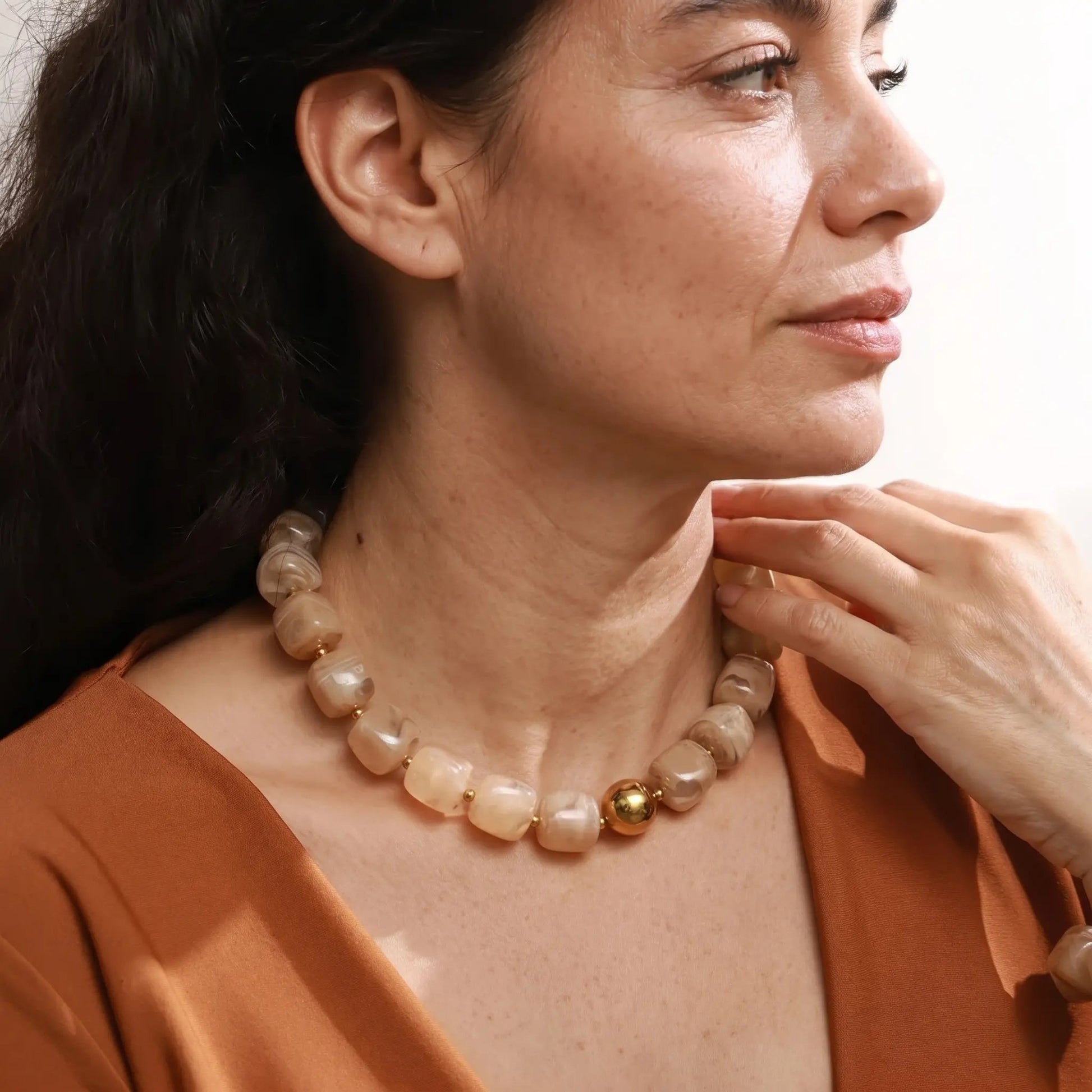 Marble Glow Necklace - Voisson