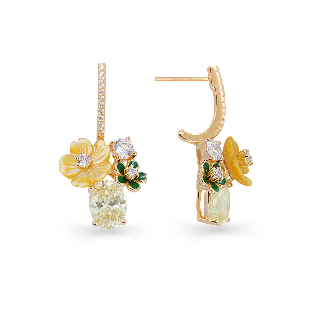 Marigold Bloom Earrings - Voisson