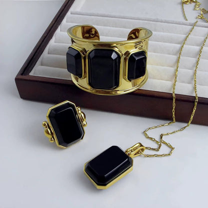 Marique French Vintage Agate Ring - Voisson