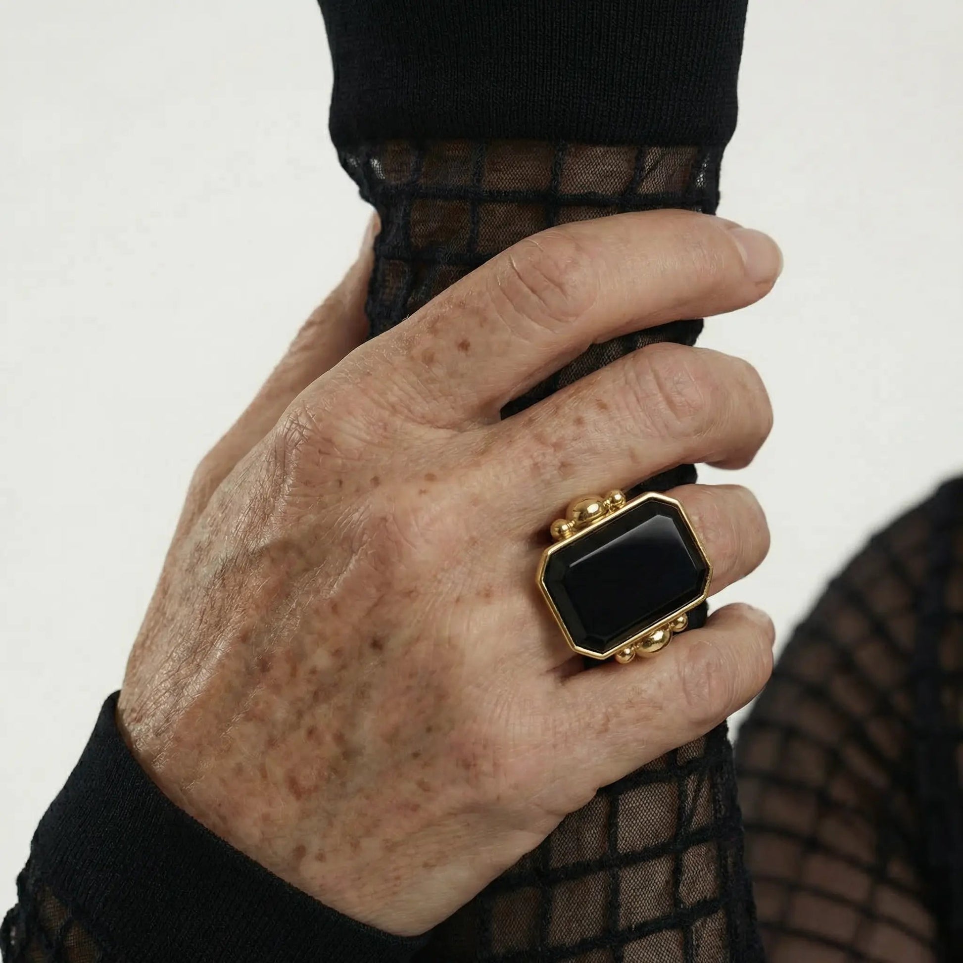 Marique French Vintage Agate Ring - Voisson