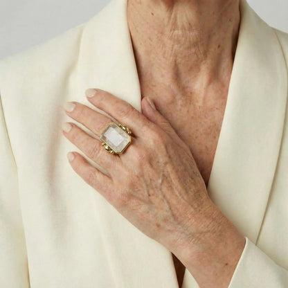 Marique French Vintage Crystal Ring - Voisson