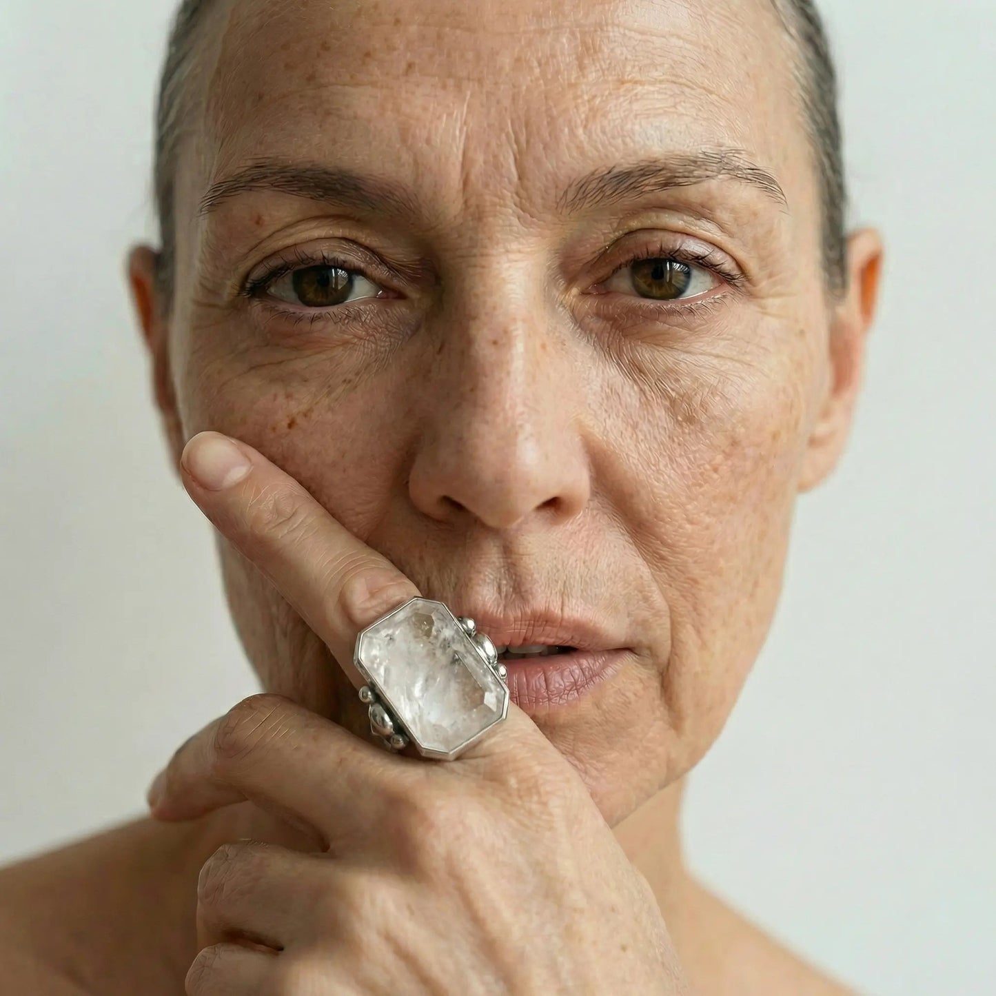 Marique French Vintage Crystal Ring - Voisson