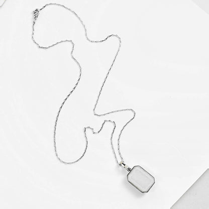 Marique French Vintage Natural Stone Crystal Necklace - Voisson