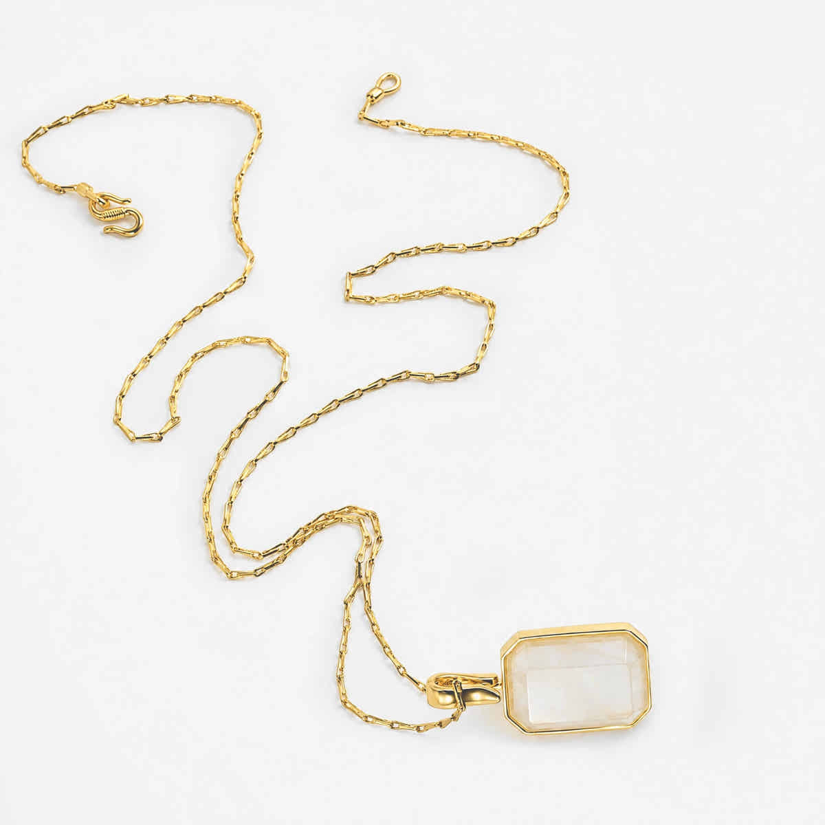 Marique French Vintage Natural Stone Crystal Necklace - Voisson
