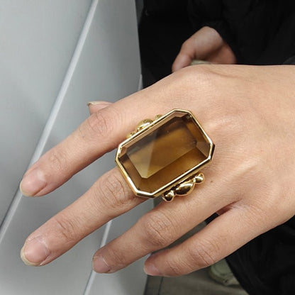 Marique French Vintage Noir Ring - Voisson