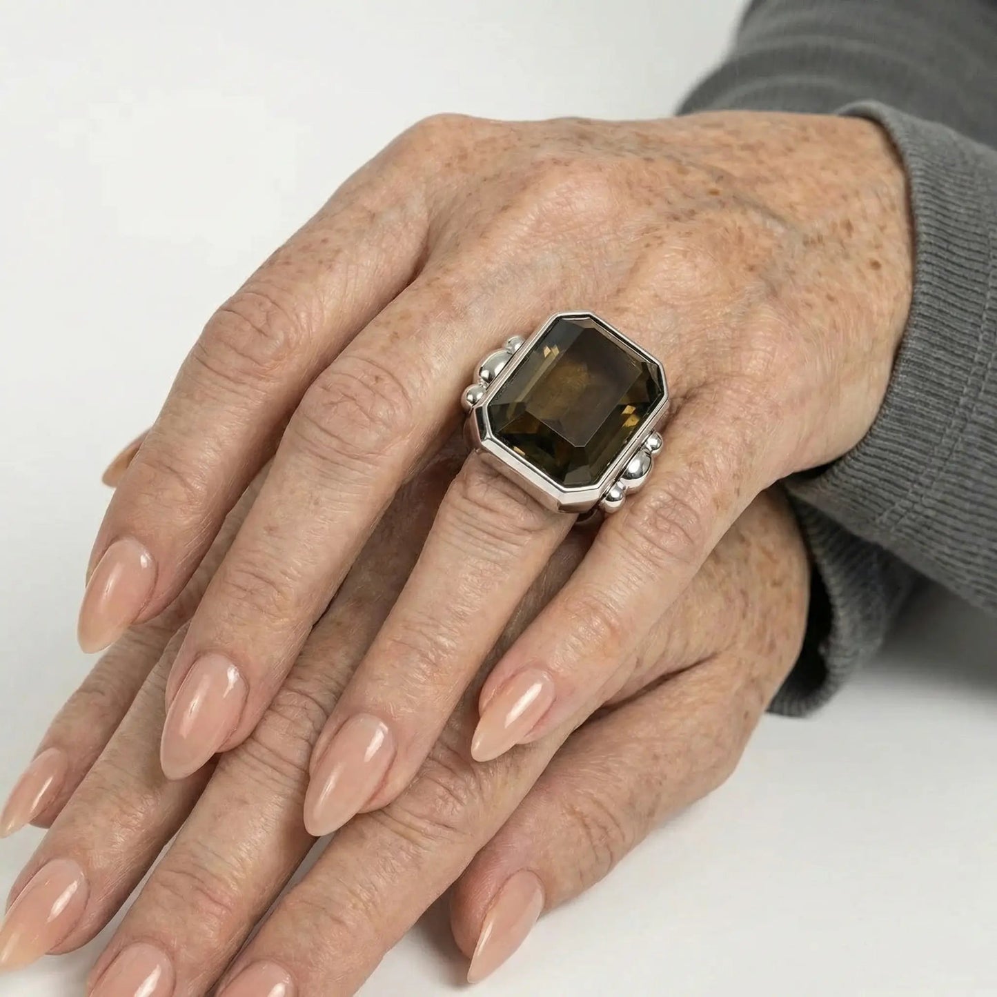 Marique French Vintage Noir Ring - Voisson