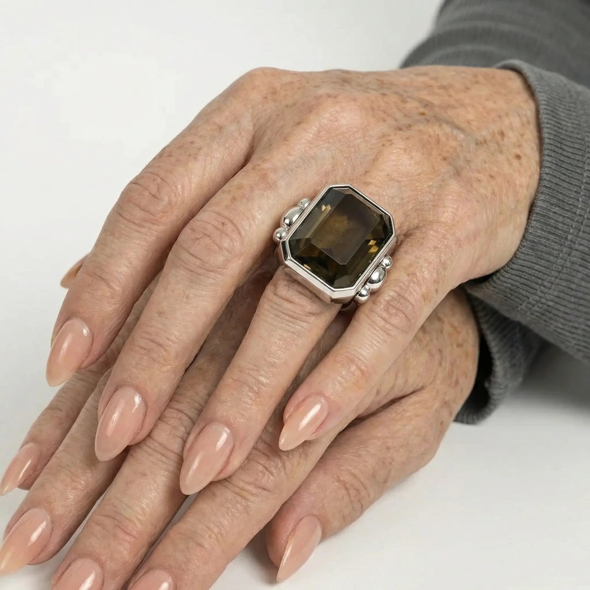 Marique French Vintage Noir Ring - Voisson