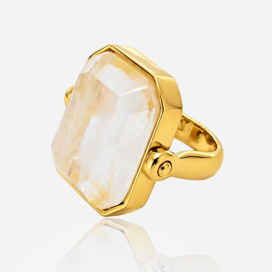 Marique Petite French Vintage Crystal Ring - Voisson