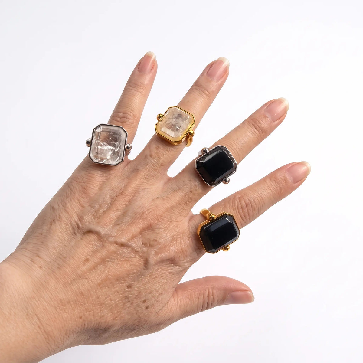 Marique Petite French Vintage Crystal Ring - Voisson