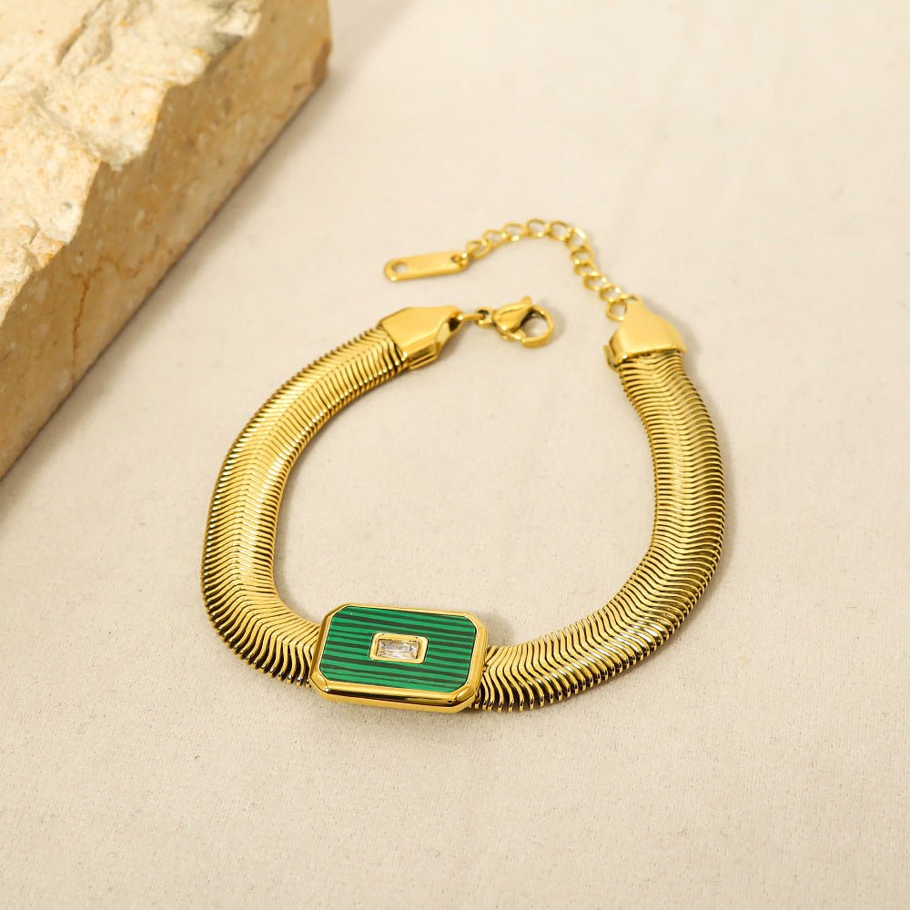 Metro Plaque Chain Bracelet - Voisson