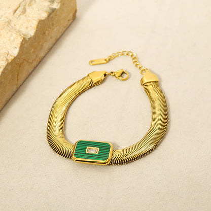 Metro Plaque Chain Bracelet - Voisson