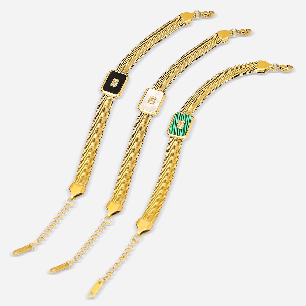 Metro Plaque Chain Bracelet - Voisson