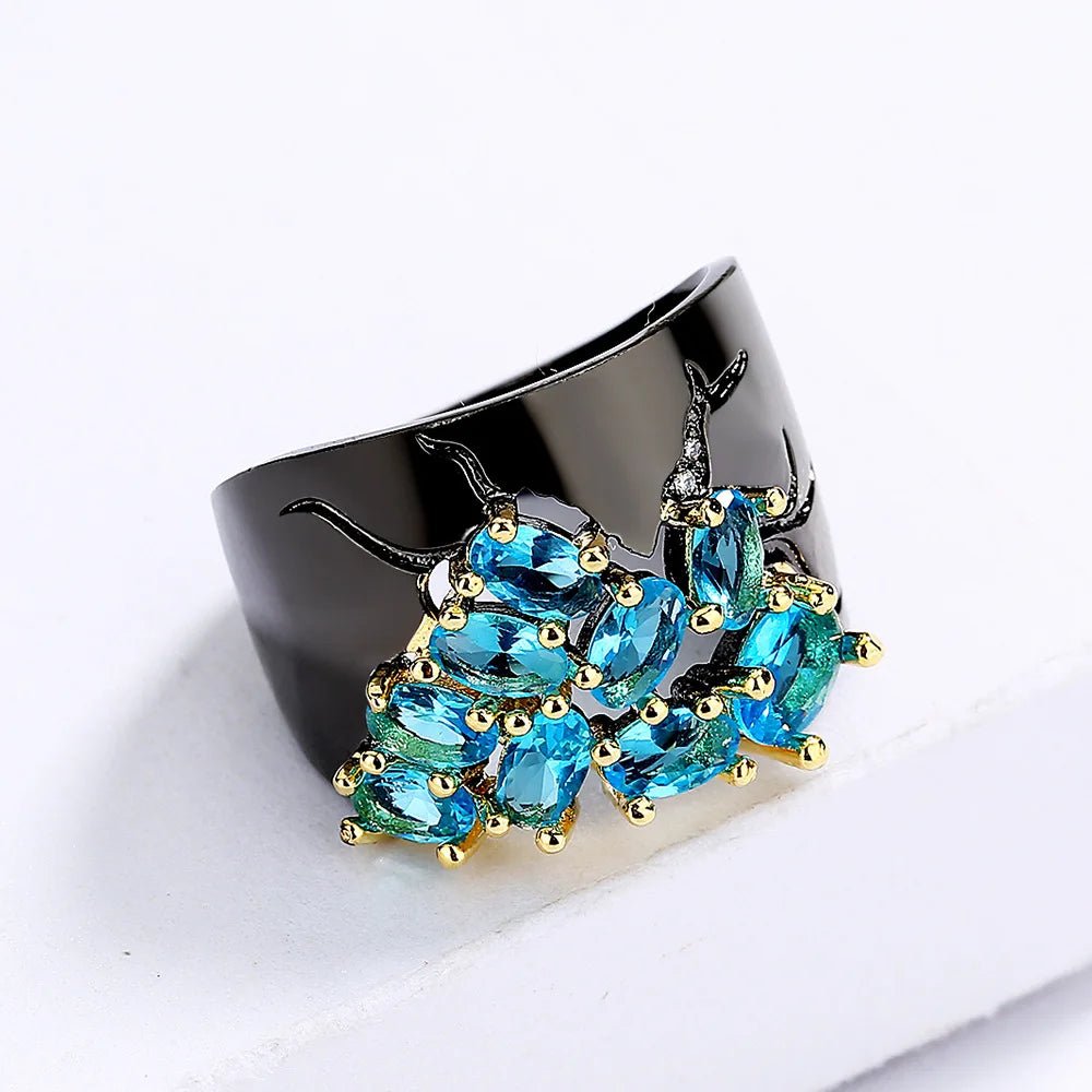 Midnight Bloom Ring - Voisson
