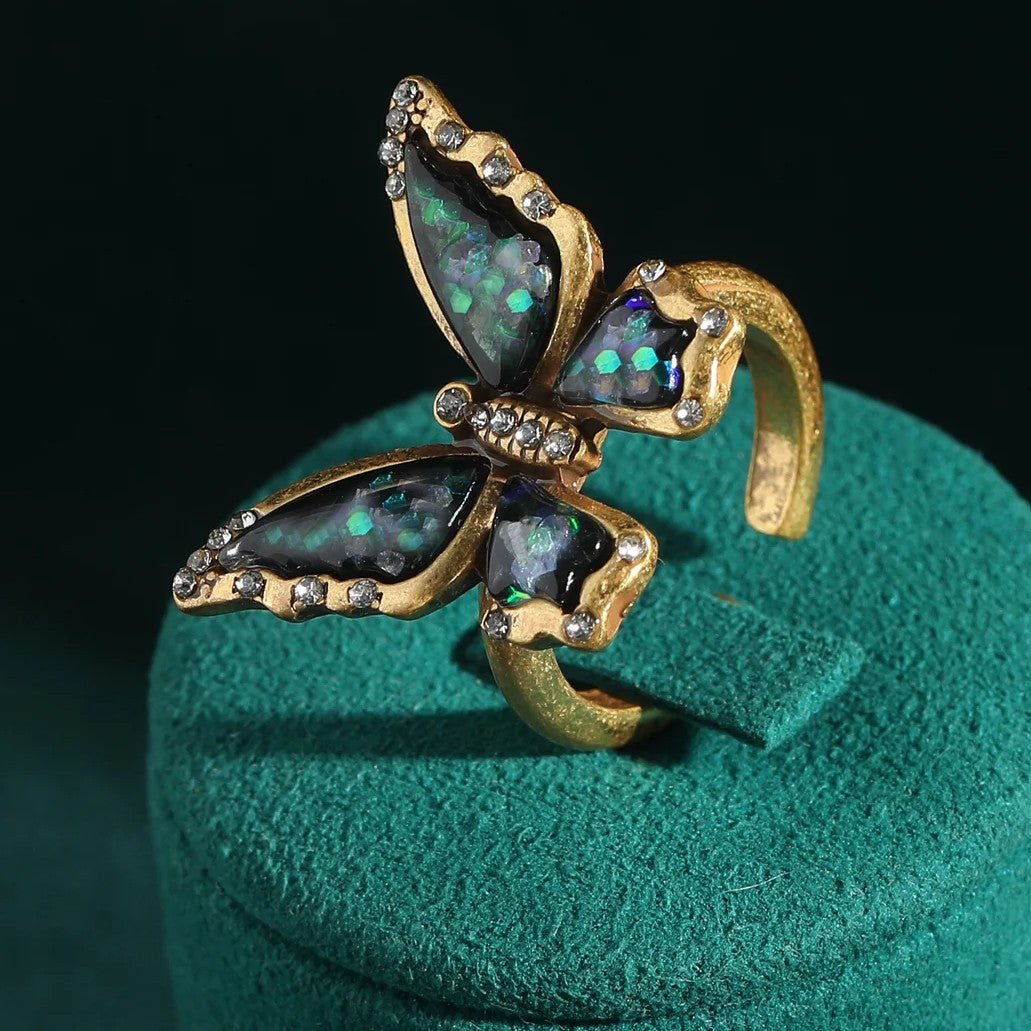 Midnight Muse Butterfly Ring - Voisson