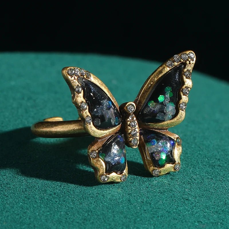 Midnight Muse Butterfly Ring - Voisson