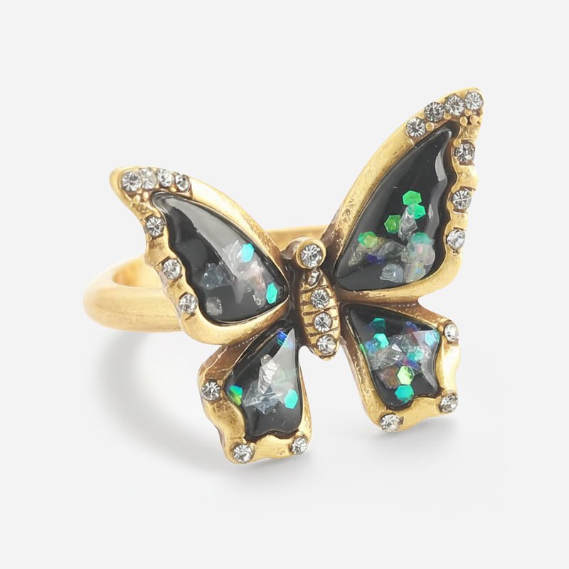 Midnight Muse Butterfly Ring - Voisson