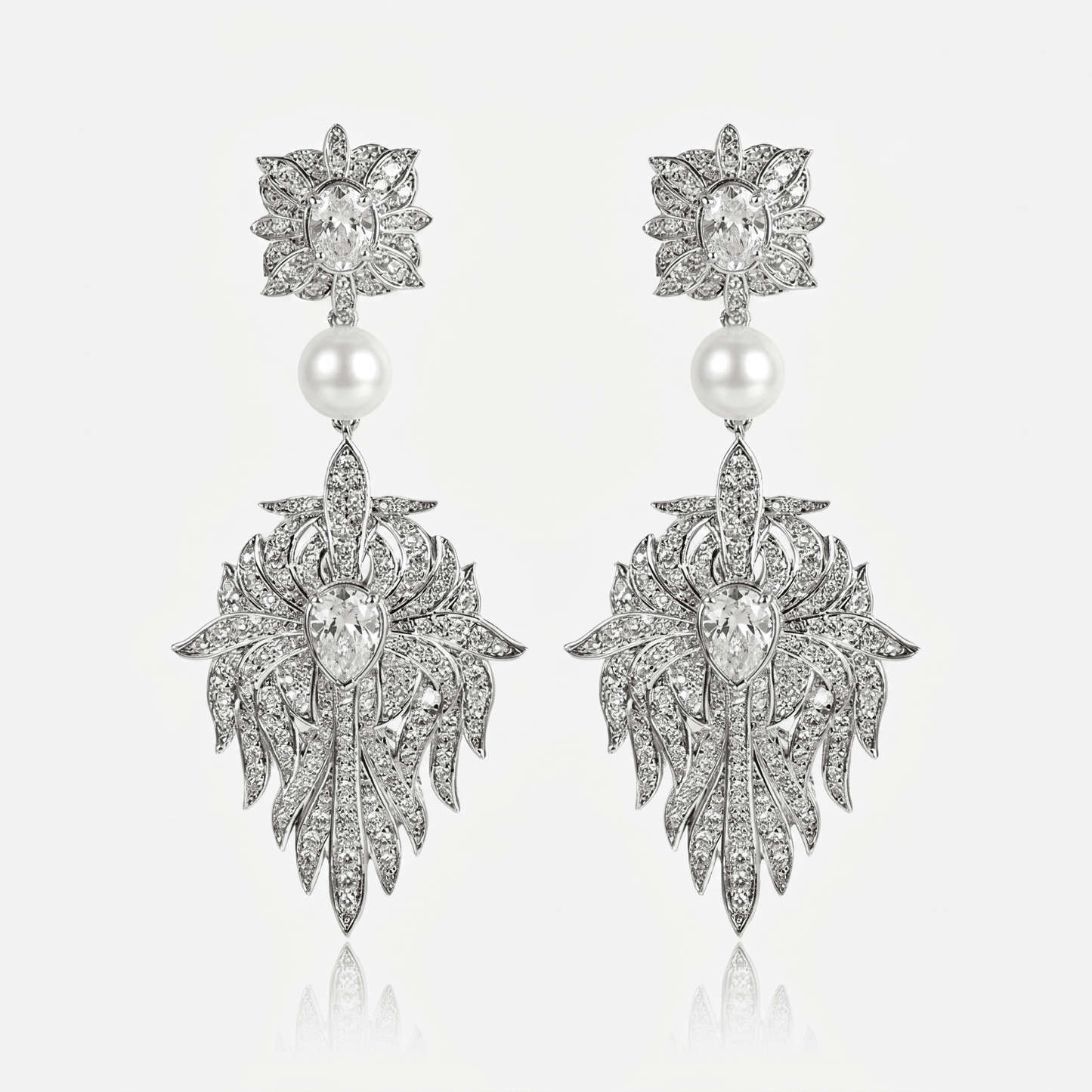 Midnight Pearl Empress Earrings - Voisson