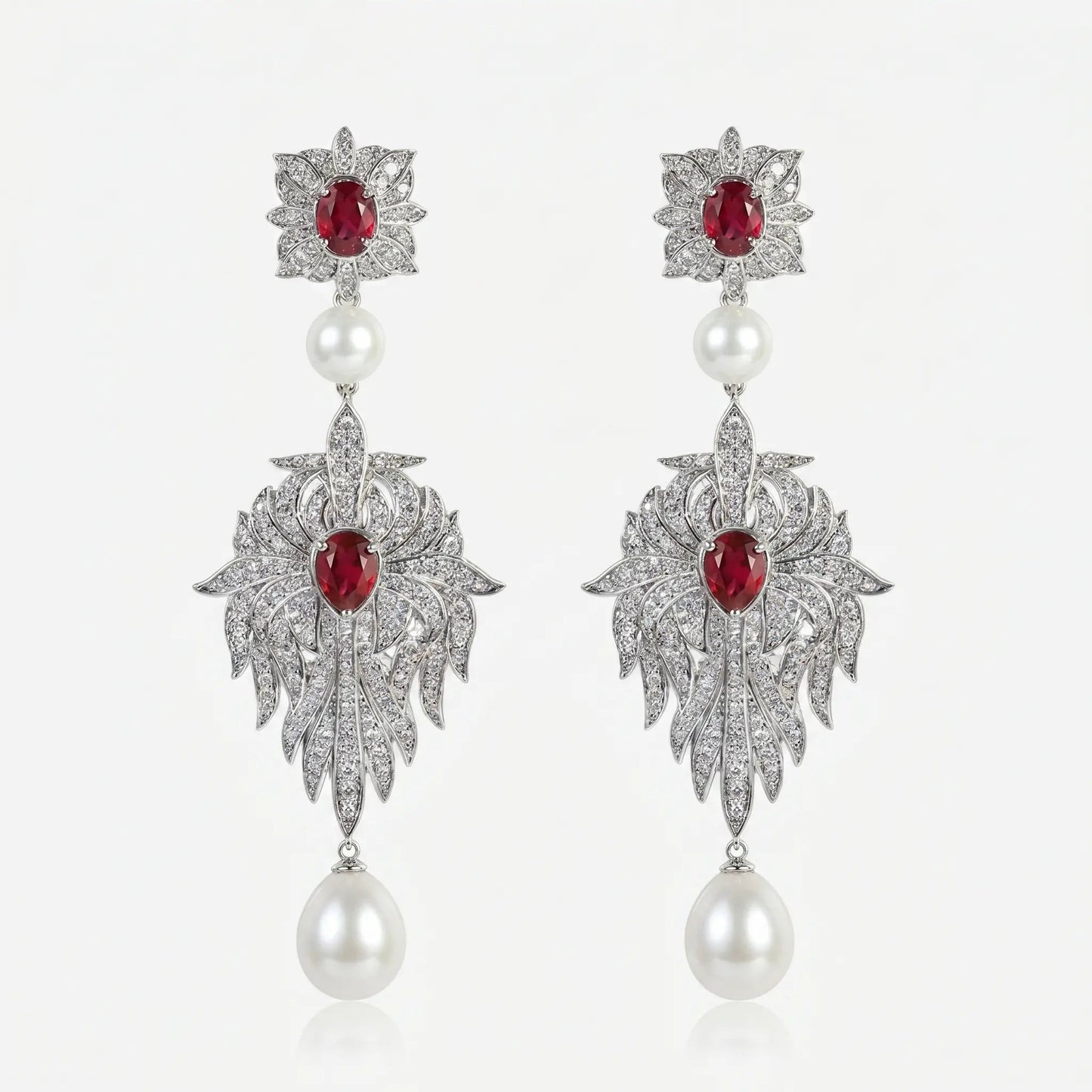 Midnight Pearl Empress Earrings - Voisson