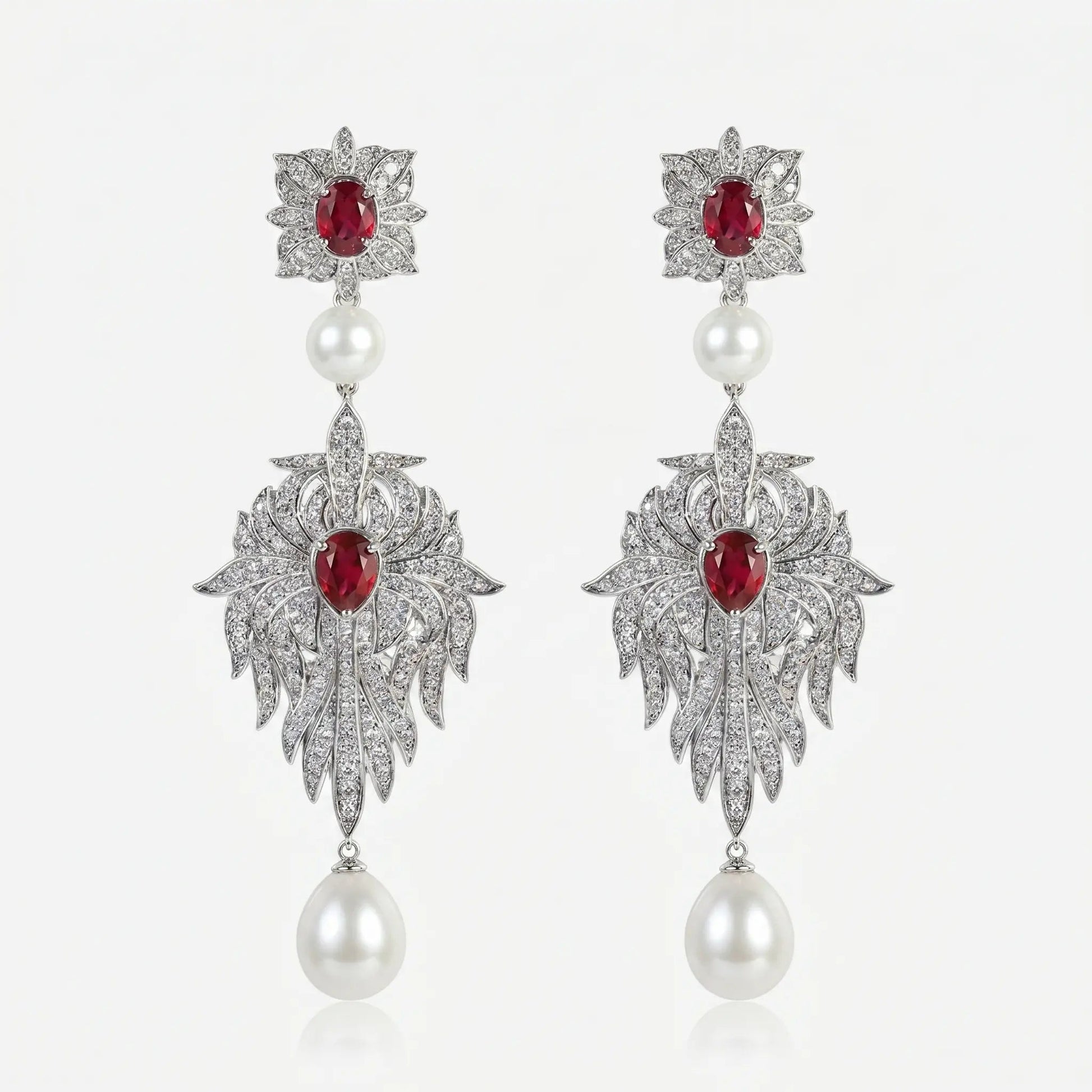 Midnight Pearl Empress Earrings - Voisson