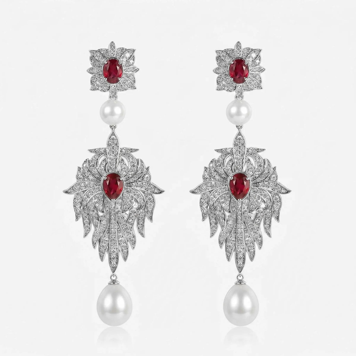Midnight Pearl Empress Earrings - Voisson