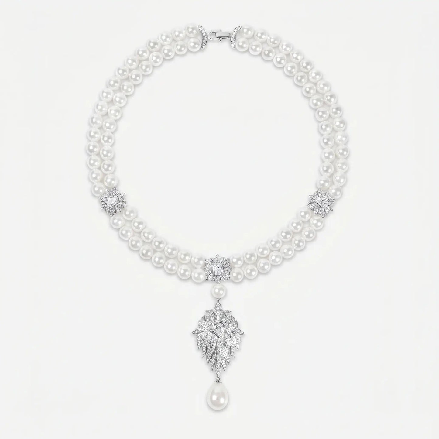 Midnight Pearl Empress Necklace - Voisson