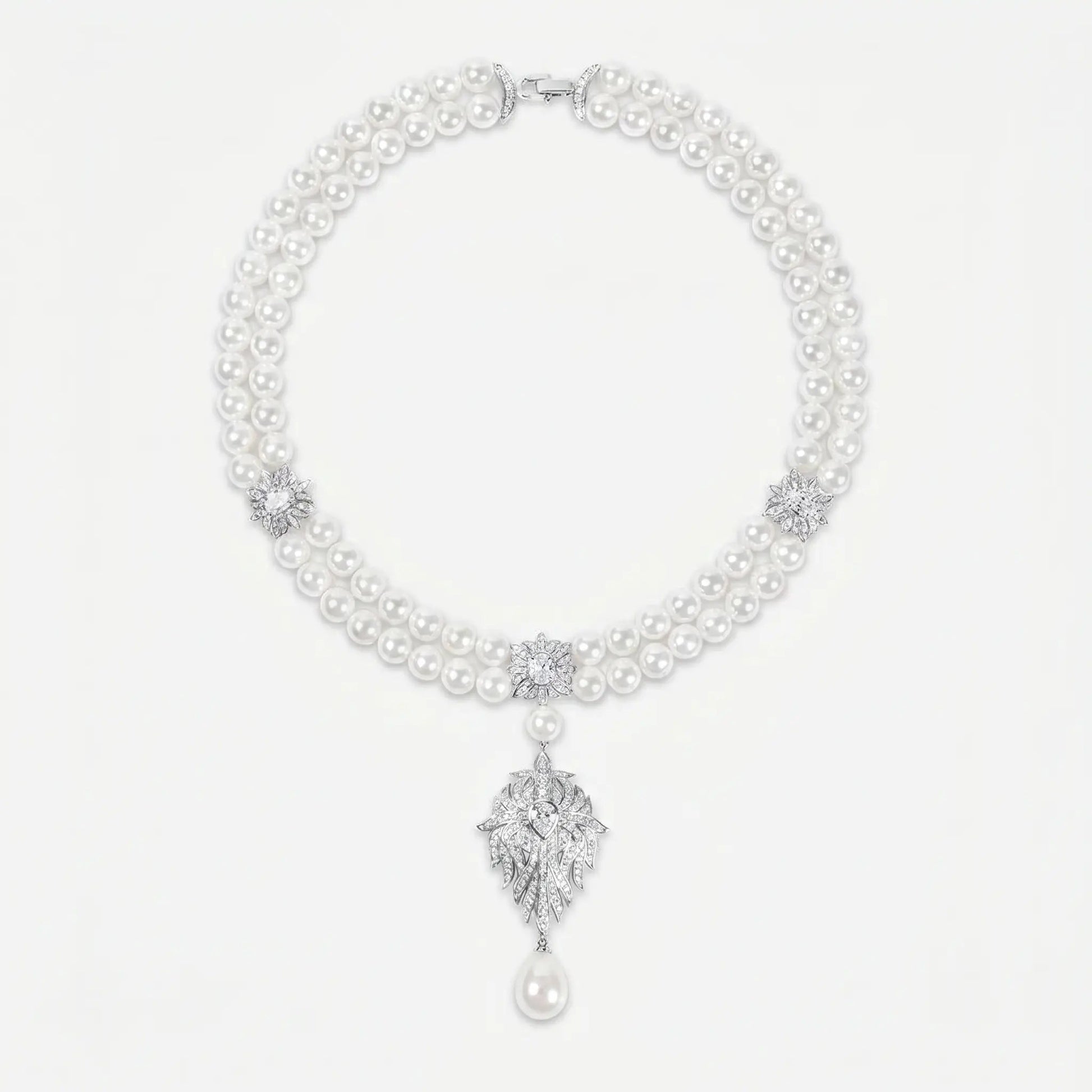 Midnight Pearl Empress Necklace - Voisson