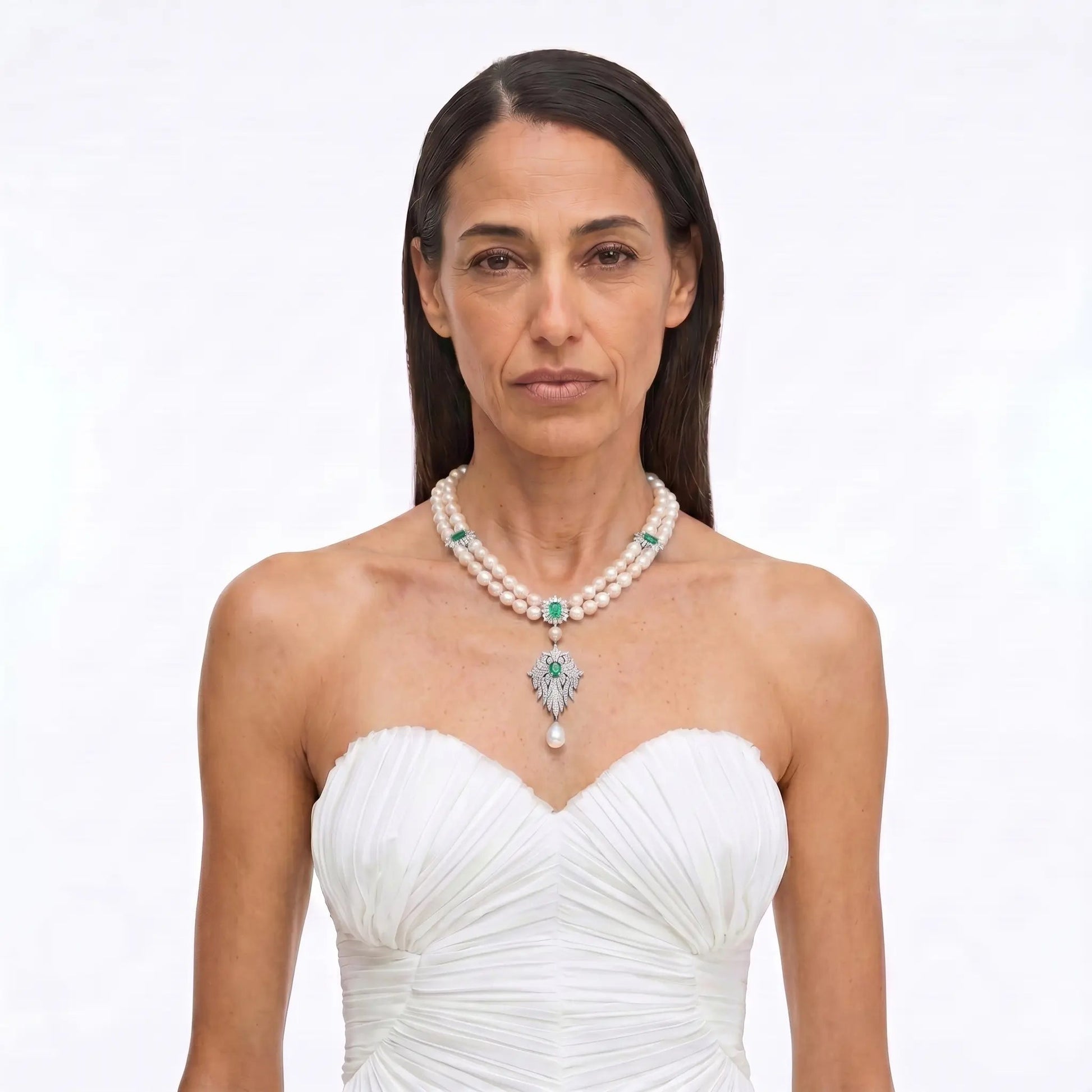 Midnight Pearl Empress Necklace - Voisson